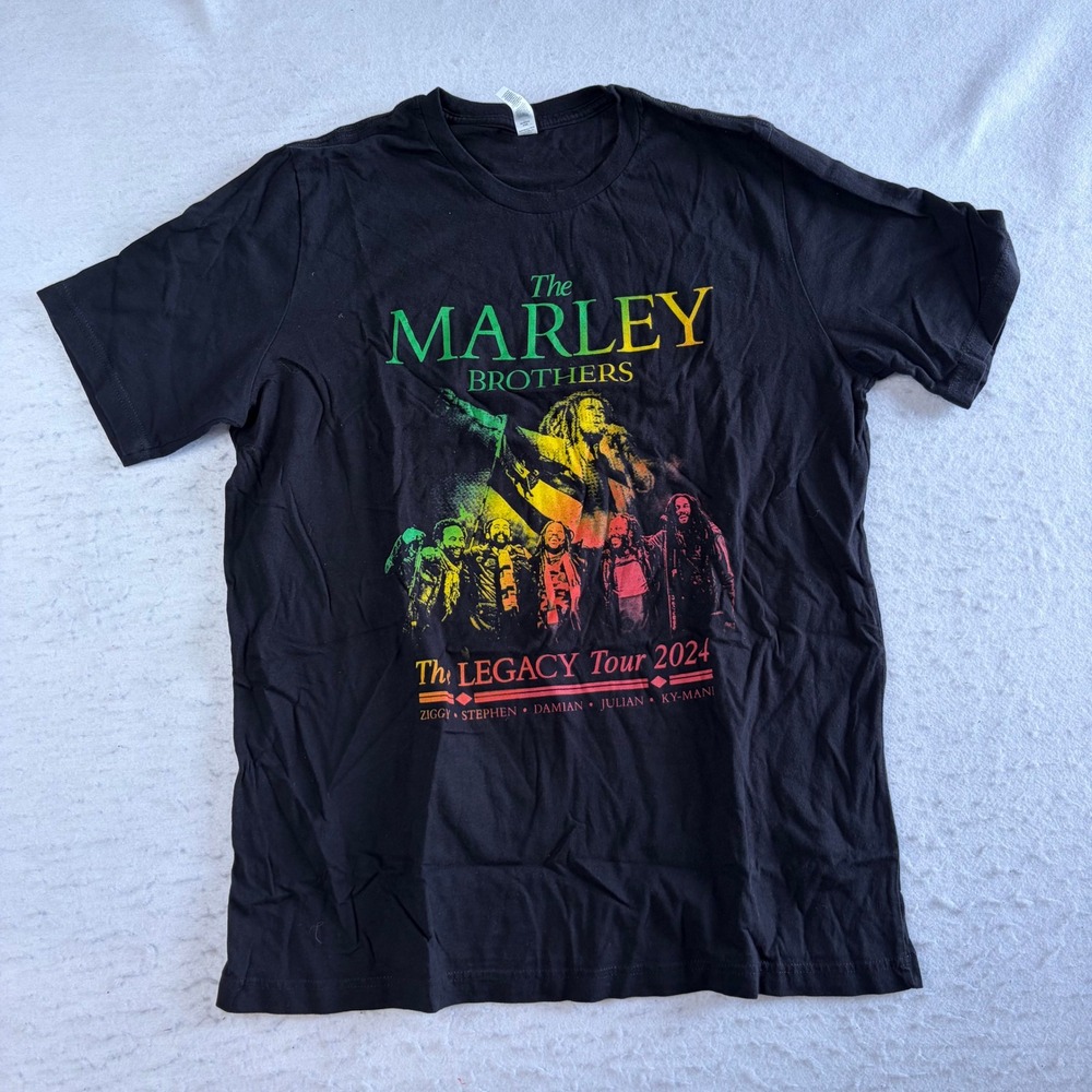 Bella+Canvas‎ The Marley Brothers Legacy Tour 2024 T-Shirt XL Reggae Graphic
